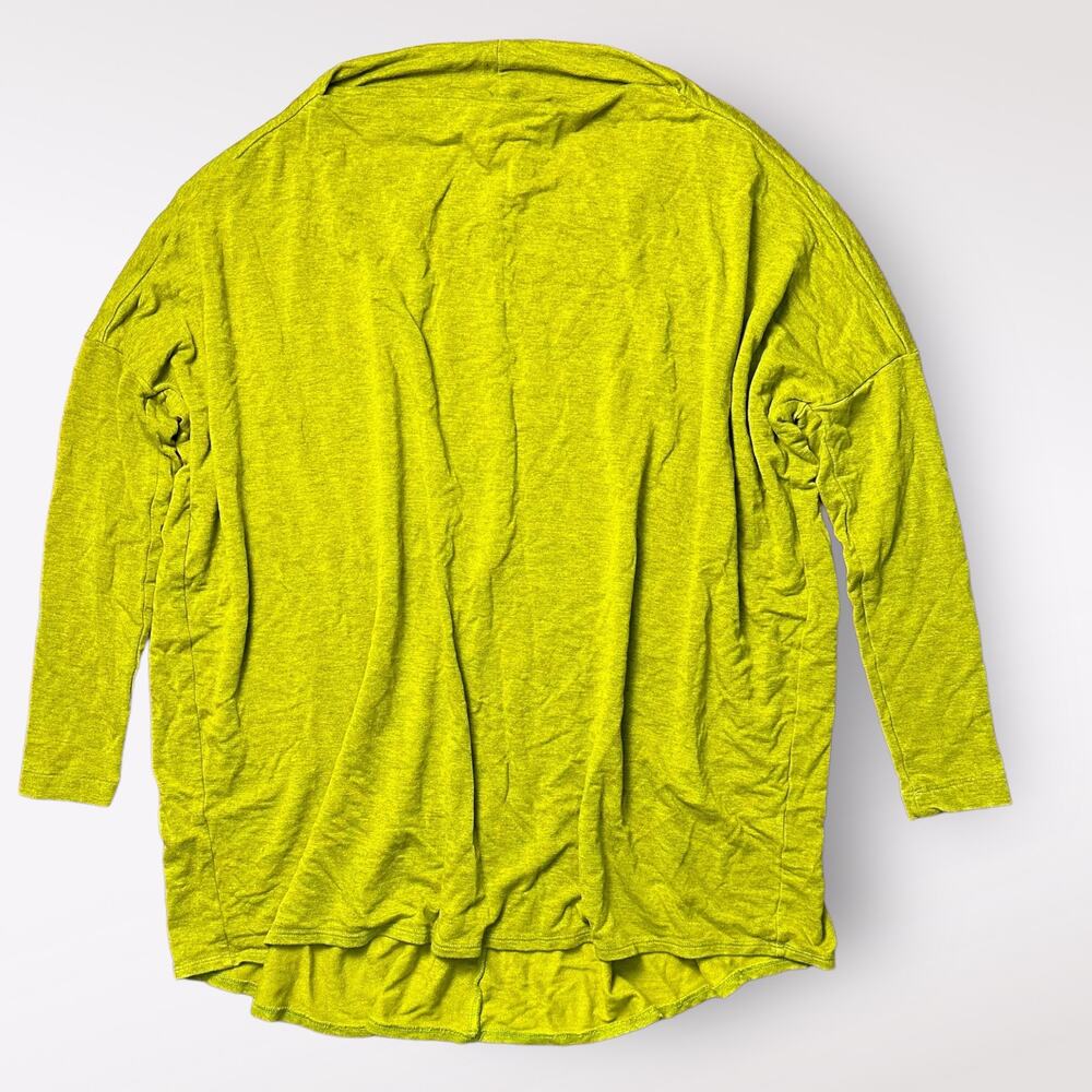 Bryn Walker Dimitri Boat Neck Green Lagenlook Tunic Top Size XXS